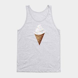 Vanilla Ice Cream With Sprinkles Tank Top